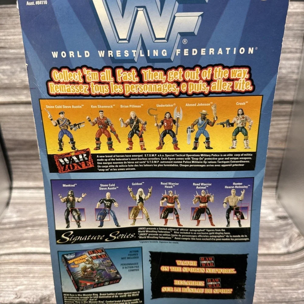 WWF WWE Jakks 1998 Thumb Wrestlers British Bulldog vs. Ken Shamrock